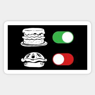 Cake ON Pie OFF Sticker